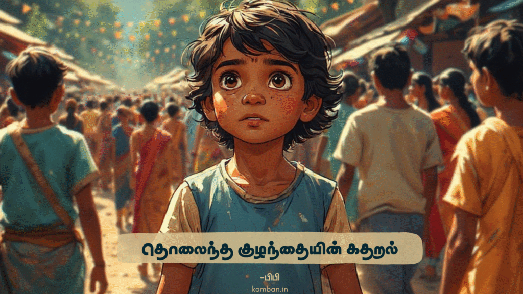 The cry of a lost child-amma kulanthai kavithai in tamil