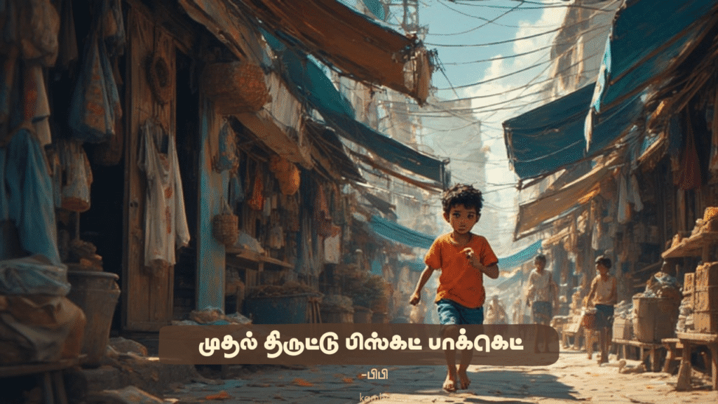 The first stolen biscuit packet-poem in tamil language